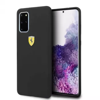 Ferrari custodia rigida FESSIHCS67BK cover posteriore in silicone per Samsung Galaxy S20+ (G985) - nero