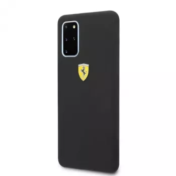 Ferrari custodia rigida FESSIHCS67BK cover posteriore in silicone per Samsung Galaxy S20+ (G985) - nero