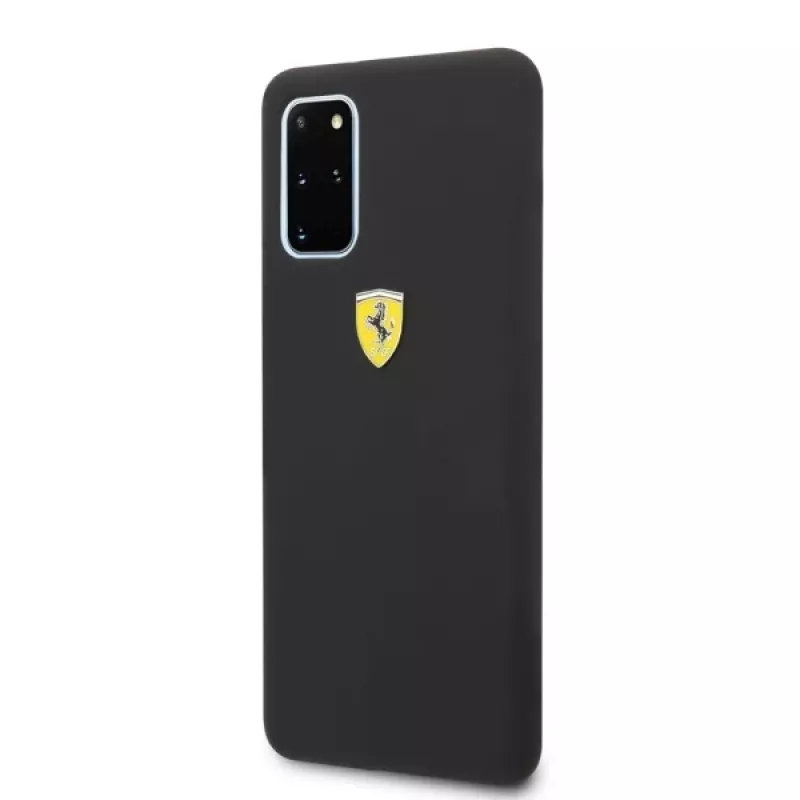 Ferrari custodia rigida FESSIHCS67BK cover posteriore in silicone per Samsung Galaxy S20+ (G985) - nero
