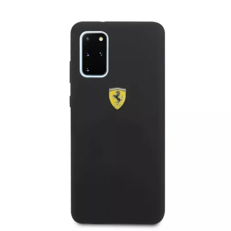 Ferrari custodia rigida FESSIHCS67BK cover posteriore in silicone per Samsung Galaxy S20+ (G985) - nero