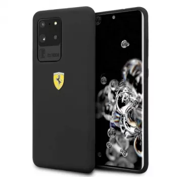 Ferrari custodia rigida FESSIHCS69BK cover in silicone per Samsung Galaxy S20 Ultra - nero