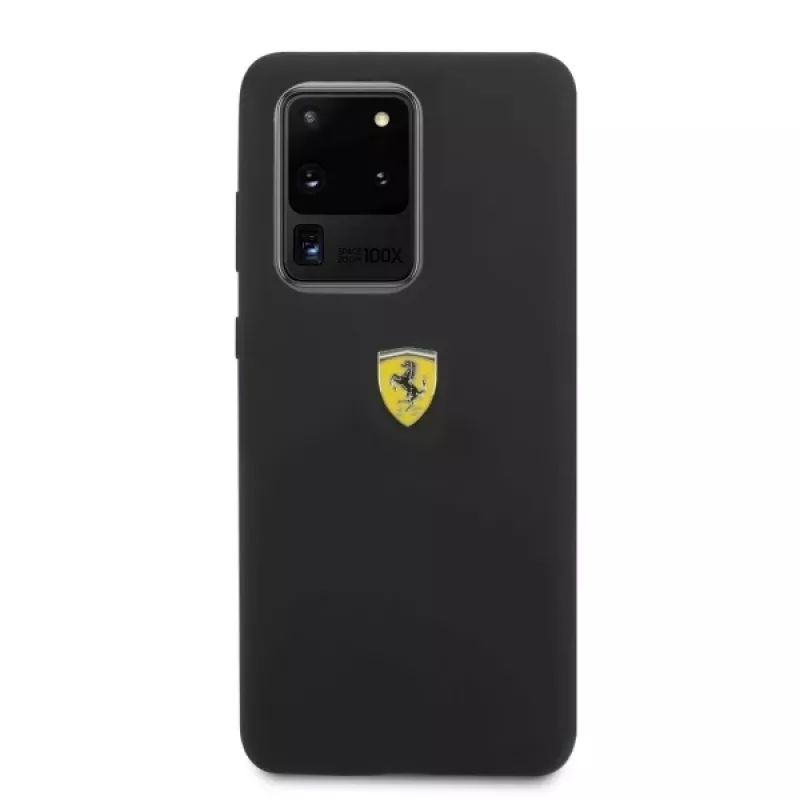 Ferrari custodia rigida FESSIHCS69BK cover in silicone per Samsung Galaxy S20 Ultra - nero