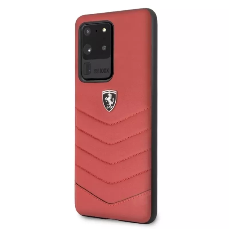 Ferrari custodia rigida FEHQUHCS69RE per Samsung Galaxy S20 Ultra G988, Red Heritage