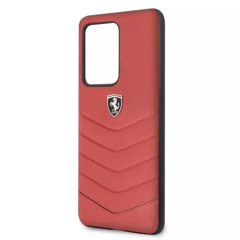 Ferrari custodia rigida FEHQUHCS69RE per Samsung Galaxy S20 Ultra G988, Red Heritage