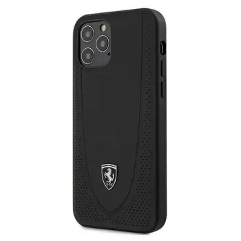 Ferrari FEOGOHCP12MBK custodia rigida Off Track Perforated per iPhone 12 / 12 Pro 6,1 pollici - nero