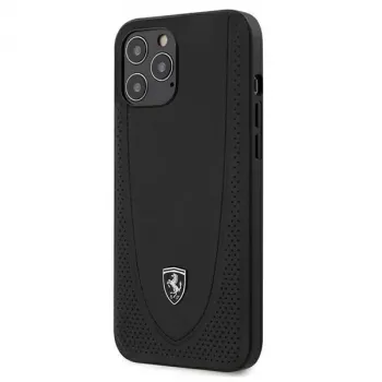 Ferrari custodia rigida Off Track Perforated per Apple iPhone 12 Pro Max 6,7 pollici - nero