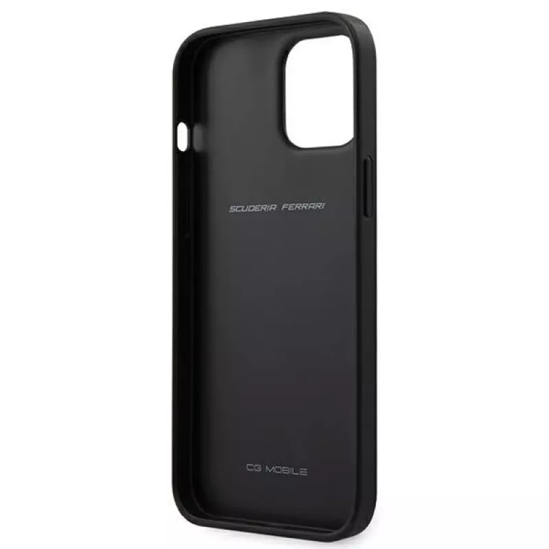 Ferrari custodia rigida Off Track Perforated per Apple iPhone 12 Pro Max 6,7 pollici - nero