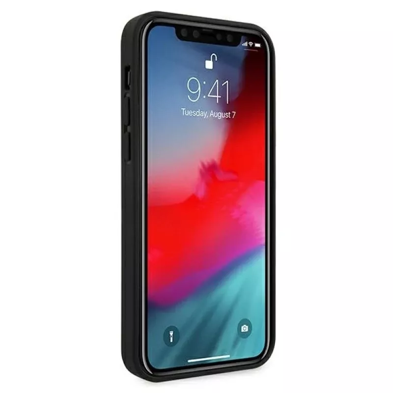 Ferrari custodia rigida Off Track Quilted per Apple iPhone 12 Pro Max 6,7 pollici nero