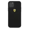 Ferrari FESPEHCP12MBK iPhone 12/12 Pro 6,1 pollici custodia rigida nero On Track Perforated