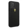 Ferrari FESPEHCP12MBK iPhone 12/12 Pro 6,1 pollici custodia rigida nero On Track Perforated