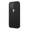 Ferrari FESPEHCP12LBK iPhone 12 Pro Max 6,7 pollici custodia rigida On Track Perforated nero