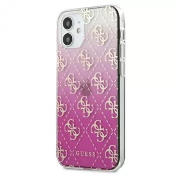 Guess GUHCP12SPCU4GGPI iPhone 12 mini 5,4 pollici custodia rigida rosa 4G Gradient