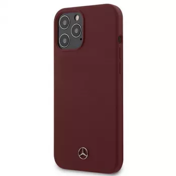 Mercedes-Benz custodia rigida Silicone Line per Apple iPhone 12 Pro Max 6,7 pollici rosso