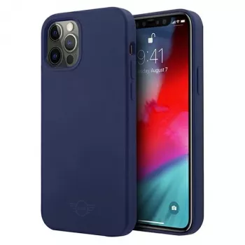 MINI MORRIS Mini MIHCP12MSLTNA iPhone 12/12 Pro 6,1 pollici blu navy custodia rigida in silicone Tone On Tone