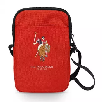 U.S. POLO ASSN. borsa a tracolla rossa