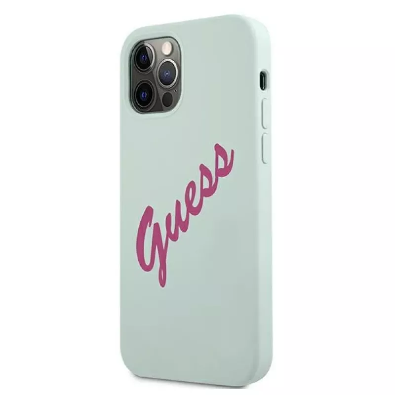 Guess Silicone Vintage custodia rigida per Apple iPhone 12 / 12 Pro 6,1