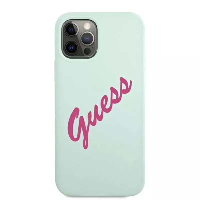 Guess Silicone Vintage custodia rigida per Apple iPhone 12 / 12 Pro 6,1