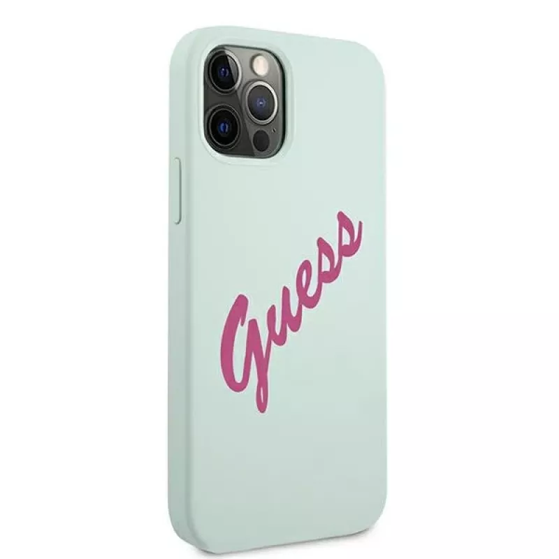 Guess Silicone Vintage custodia rigida per Apple iPhone 12 / 12 Pro 6,1