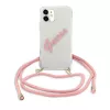 Guess GUHCP12SCRTVSPI custodia rigida per iPhone 12 mini 5,4 inch rosa Script Vintage