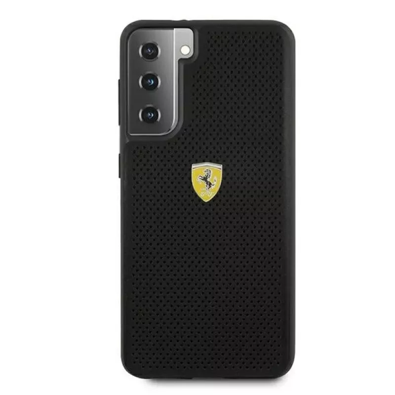 Ferrari FESPEHCS21MBK custodia rigida per S21+ G996 nera On Track Perforated