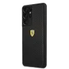 Ferrari FESPEHCS21LBK custodia rigida per S21 Ultra G996 nera On Track Perforated