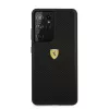 Ferrari FESPEHCS21LBK custodia rigida per S21 Ultra G996 nera On Track Perforated