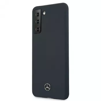 Mercedes-Benz Silicone Line custodia rigida per Samsung Galaxy S21 - blu