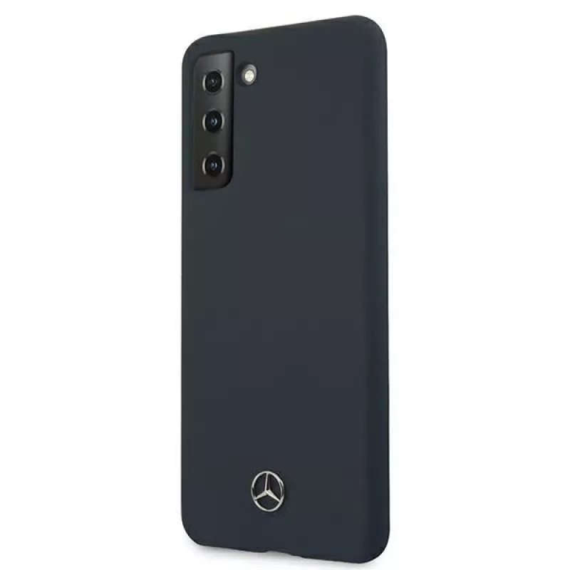Mercedes-Benz Silicone Line custodia rigida per Samsung Galaxy S21 - blu