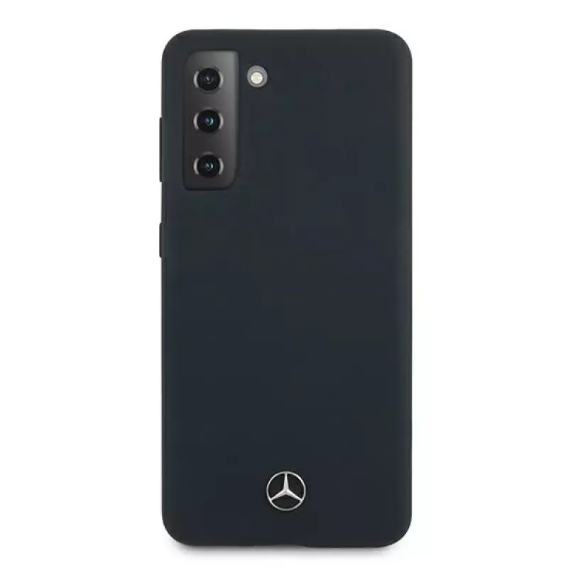 Mercedes-Benz Silicone Line custodia rigida per Samsung Galaxy S21 - blu