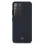 Mercedes-Benz Silicone Line custodia rigida per Samsung Galaxy S21 Ultra (SM-G998) - blu