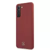 Mercedes-Benz Silicone Line custodia rigida per Samsung Galaxy S21 (SM-G991) - rossa