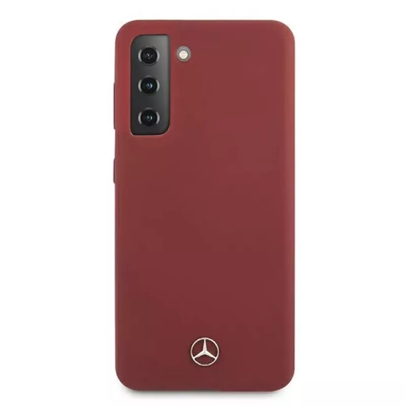 Mercedes-Benz Silicone Line custodia rigida per Samsung Galaxy S21 (SM-G991) - rossa