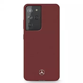 Mercedes-Benz custodia rigida per S21 Ultra G998 rossa Silicone Line cover posteriore protettiva