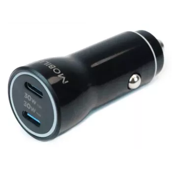 Mobilis caricabatterie universale da auto 60W 3A USB-C PD nero