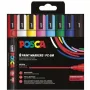 POSCA Uni-Ball Marker UNI PC-5M Set Basic da 8 pezzi (182558)