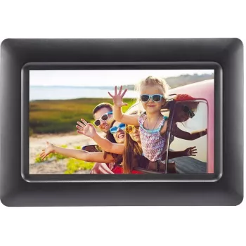 AGFAPHOTO Agfa Photo LED HD 7 Cornice Digitale con Orologio e Calendario APF700 nero