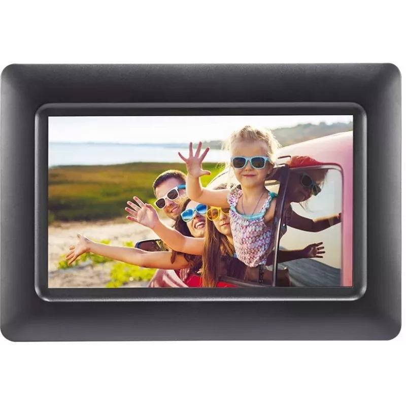 AGFAPHOTO Agfa Photo LED HD 7 Cornice Digitale con Orologio e Calendario APF700 nero