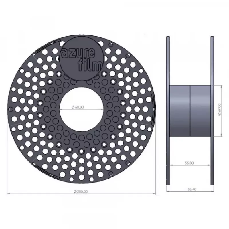 AzureFilm ABS-P giallo 1,75 mm 1 kg filamento 3D