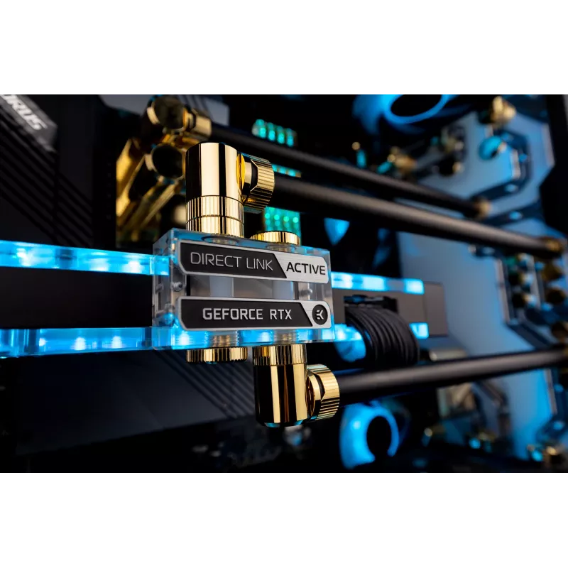 EK Water Blocks Vector² ponte di interconnessione per blocco acqua GPU - acrilico - trasparente - G1/4