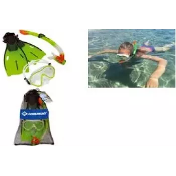SCHILDKROT FUN SPORT Junior set snorkeling BERMUDA 3 pezzi S/M