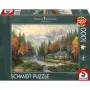 Schmidt Thomas Kinkade Studios Autumn Evening at the Lake Puzzle 1000 pezzi