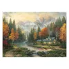 Schmidt Thomas Kinkade Studios Autumn Evening at the Lake Puzzle 1000 pezzi