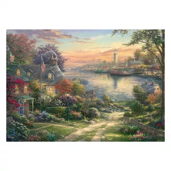 SCHMIDT SPIELE Thomas Kinkade Studios: Harbor in New England (1000 pezzi)