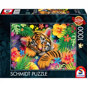 SCHMIDT SPIELE Tiger Cub Puzzle (1000 pezzi)
