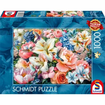 Schmidt Spiele Blumen in Pastell Puzzle (1000 pezzi)