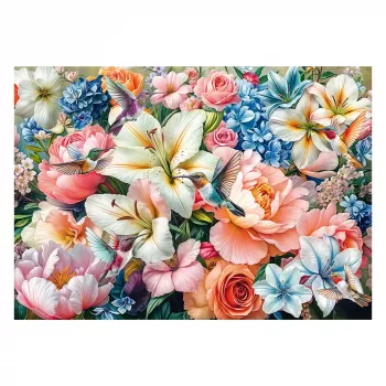 Schmidt Spiele Blumen in Pastell Puzzle (1000 pezzi)