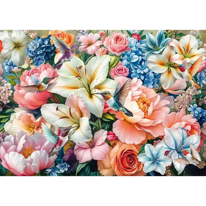 Schmidt Spiele Blumen in Pastell Puzzle (1000 pezzi)