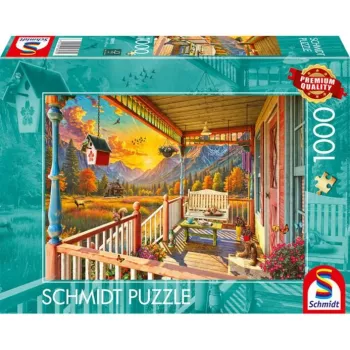 SCHMIDT SPIELE Bergland-Veranda Puzzle (1000 pezzi)