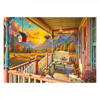 SCHMIDT SPIELE Bergland-Veranda Puzzle (1000 pezzi)