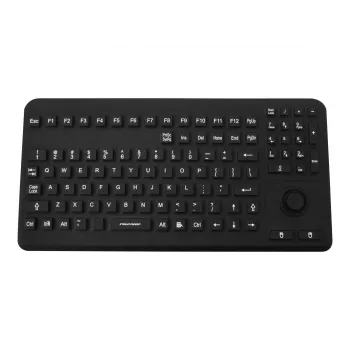 GETT InduKey InduProof Advanced TKG-104-MB-IP68-VESA-BLACK Tastiera industriale, 104 tasti, IP68, montaggio VESA, USB, nero